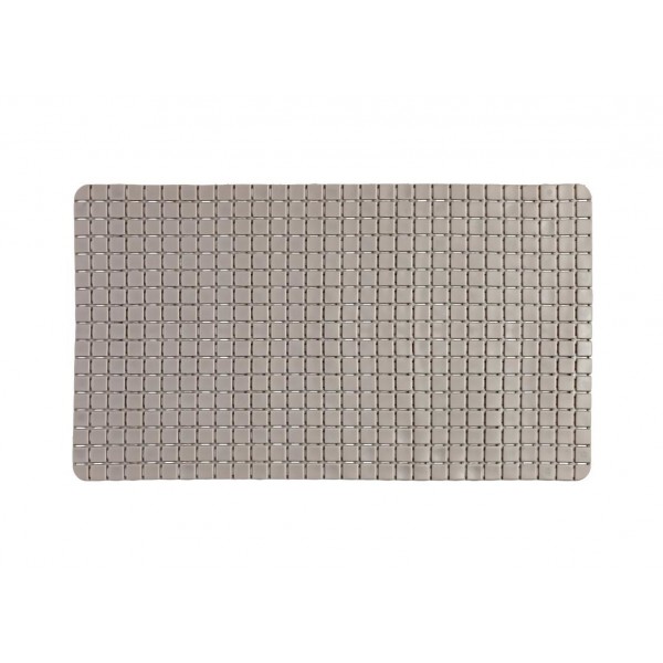 Tappeto antiscivolo in pvc 40x70cm mosaico tortora