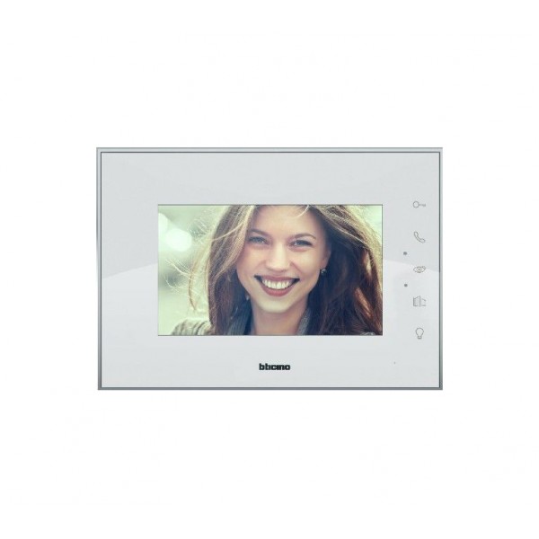 Monitor videocitofono aggiuntivo 7&quot; Bticino MirrorScreen bianco 31,8x22,9x11,7cm