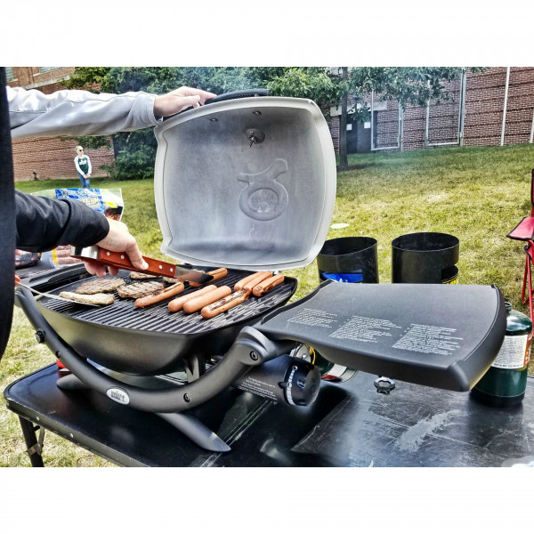 Barbecue a gas Weber + stand 2200Q nero 130x59x66 cm