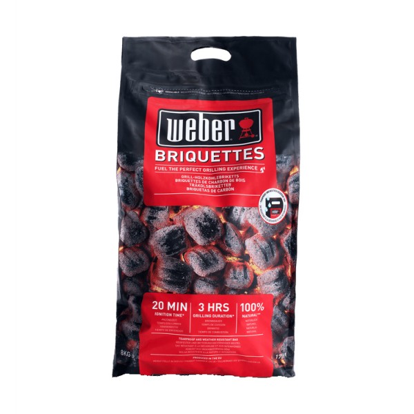 Bricchetti di carbone Weber da 8 Kg