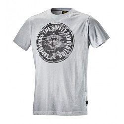 T-shirt graphic man. corta bianco ottico tg. s