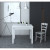 Tavolo cucina apertura a libro Firenze 90x90 apertura massima 180 cm bianco