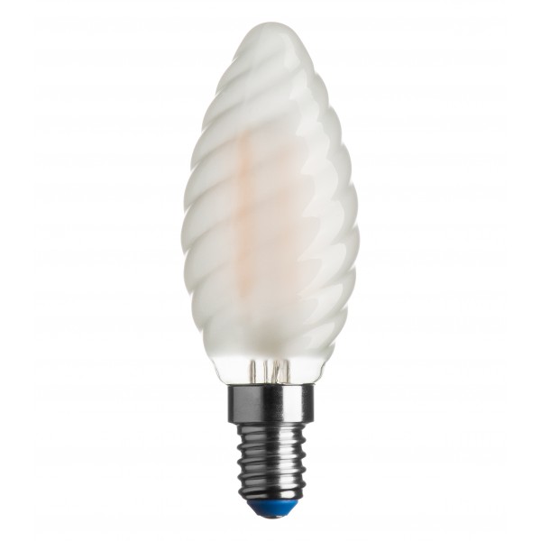 Lampadina led tortiglione satin. a++ 4/40w e14 l/n