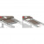 Guide ad estensione centrale Onge Alutech 9900 800-1440 mm con apertura simultanea