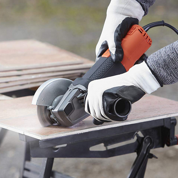 Smerigliatrice angolare 900 w 115 mm black &amp; decker beg210k-qs + valigetta