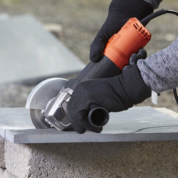 Smerigliatrice angolare 900 w 115 mm black &amp; decker beg210k-qs + valigetta