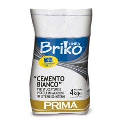 Briko k2 - cemento 4 kg bianco interni / esterni