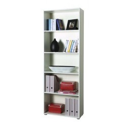 Libreria 5 ripiani regolabile 70x30x197 cm per ufficio...