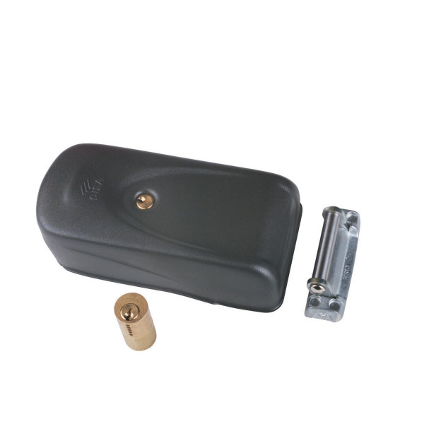 Elettroserratura ad applicare foro cilindro 50-80mm Cisa Elettrika 1.1A721 nero