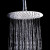 Soffione doccia tondo diametro 20 cm in acciaio inox ugelli in gomma