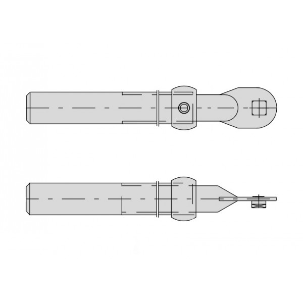 Set aste catenaccio per serr. applicare (06417 x2)