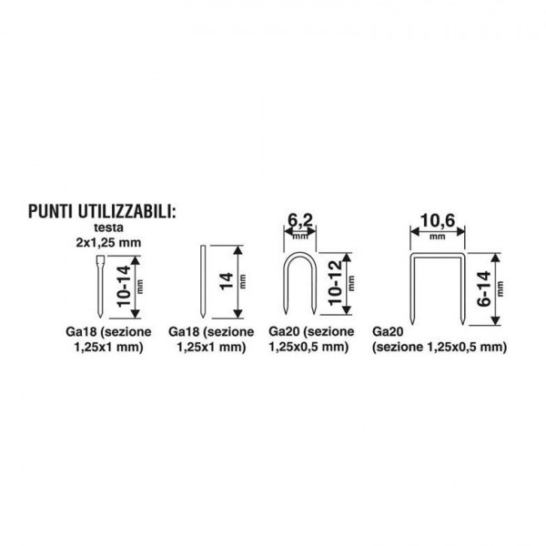 Puntatrice chiodatrice spillatrice manuale 41 plus valex + levapunti spilli