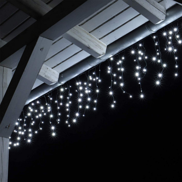 Luci di Natale tenda luminosa prolungabile 300 led 4,5 metri bianco freddo Lotti