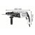 Martello perforatore gbh 2-25 f 790 w 2,5 j + accessori in valigetta