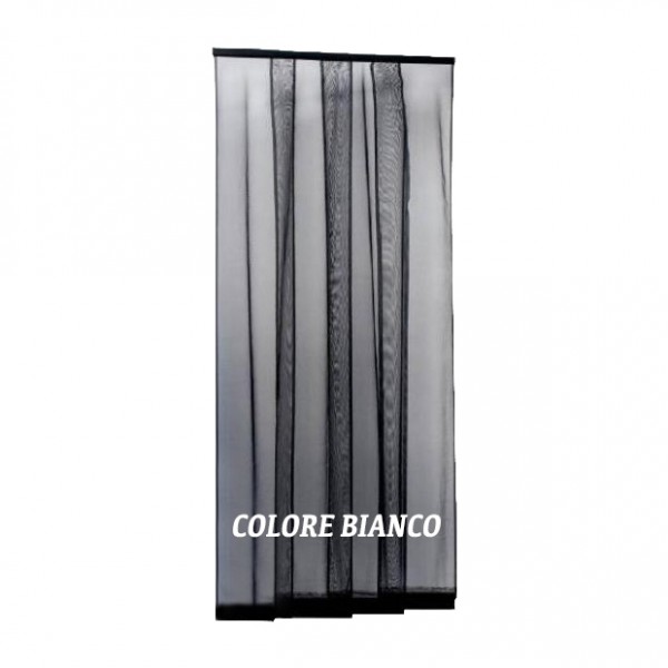 Zanzariera a pannelli 140 x 250 cm per porte e finestre bianco