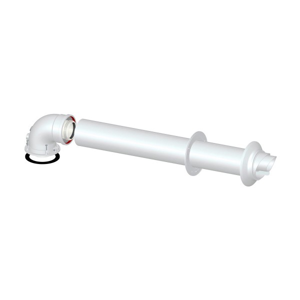 Kit coassiale per scarico fumi / aspirazione aria d. 60/100 mm per caldaia a condensazione