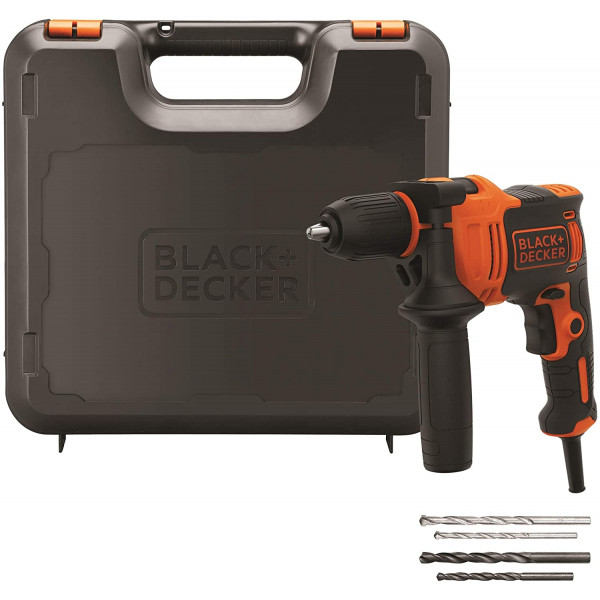 Trapano a percussione 710W con valigetta Black+Decker BEH710K-QS