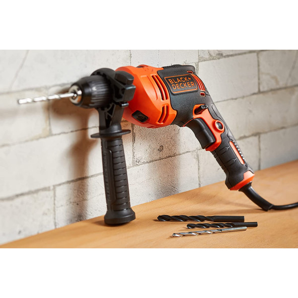 Trapano a percussione 710W con valigetta Black+Decker BEH710K-QS