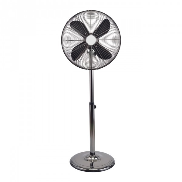 Ventilatore a piantana in metallo 3 velocita grigio titanio Lisboa 