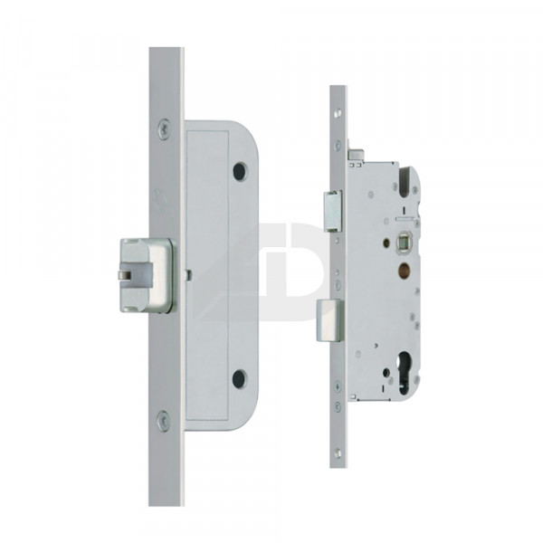 Serratura ad infilare Secury cilindro con scrocco e tre catenacci G-U 36037-97