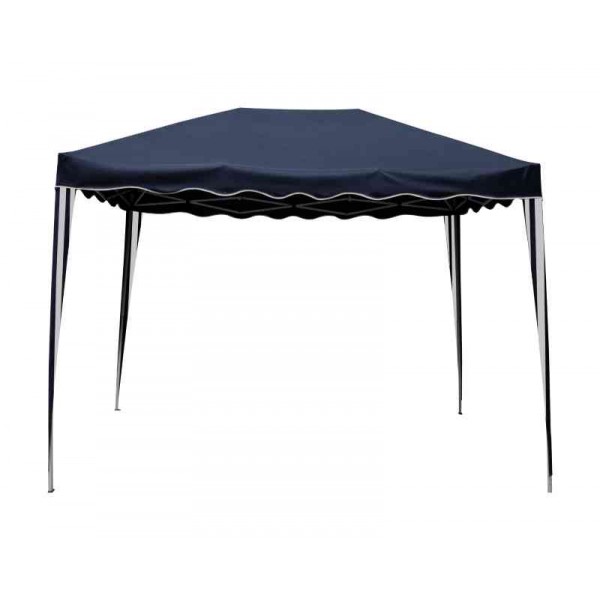 Gazebo a fisarmonica richiudibile 2 x 3 metri struttura in metallo colore blu