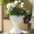Vaso calice Bama Alba diametro 33 cm colore bianco