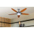 Ventilatore da soffitto con luce 5 pale 50 w 3 velocita&#039; noce