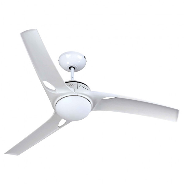 Ventilatore da soffitto con telecomando luce 70w 3velocità bianco 140cm Robson