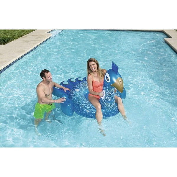 Bestway gonfiabile cavalcabile pavone grande 198x164 cm con maniglie - 41101 -
