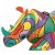 Bestway gonfiabile cavalcabile rhino pop 201x102 cm con maniglie - 41116 -