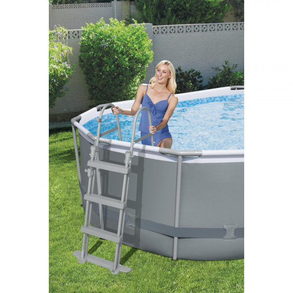 Piscina fuori terra ovale Bestway 56448 Power Steel 488x305x107 cm