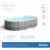 Piscina fuori terra ovale Bestway 56448 Power Steel 488x305x107 cm
