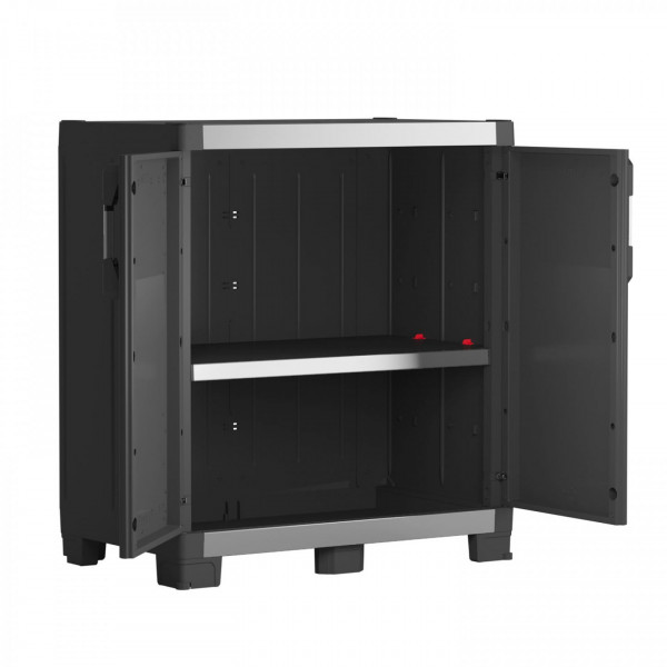 Armadio basso in resina per interno e esterno xl garage 89x54x99 cm cm keter