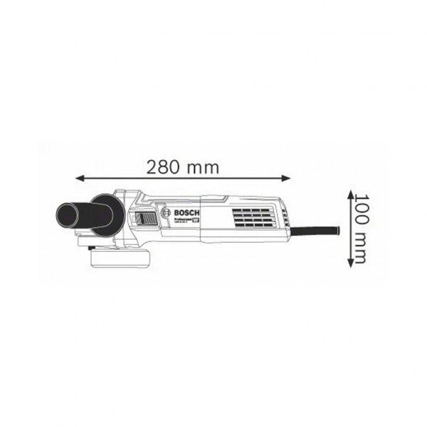 Smerigliatrice angolare Bosch GWS 9-125 S 900 W diametro 125 mm con accessori