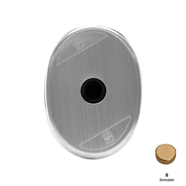 Mostrina esterna Mottura 95506BR000 3DKEY ovale anodizzato bronzo