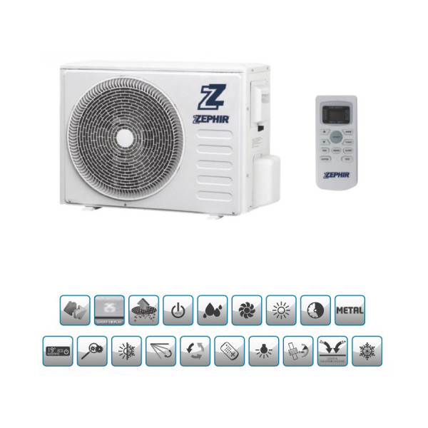 Climatizzatore condizionatore inverter 9000 btu zem9000 zephir