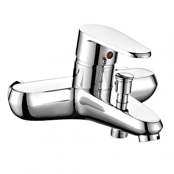 Rubinetto miscelatore vasca bagno serie otto ambrosiana + flessibile e doccetta