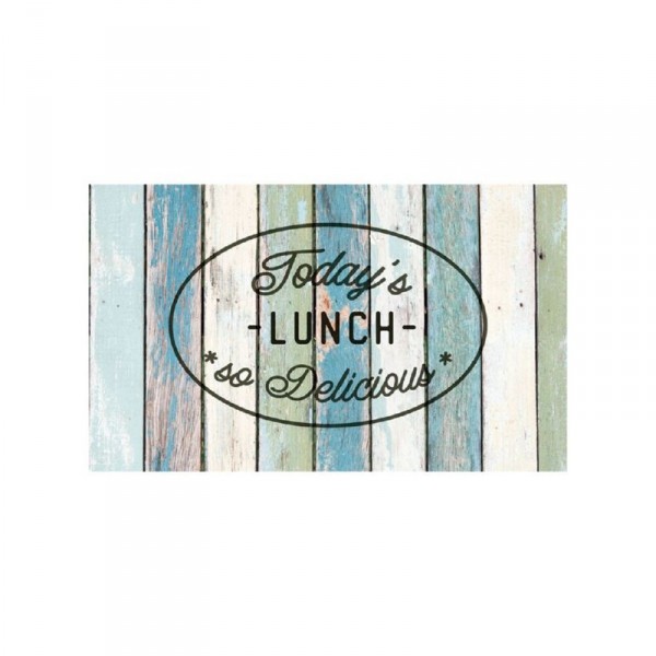 Tappeto vinilico 45 x 75 cm con fondo antiscivolo croma lunch pvc