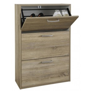 Scarpiera 3 ante a ribalta 100x65x25 cm composad rovere 