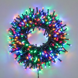 Luci di natale 2000 led multicolore 80+5 mt con...