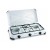 Fornello da campeggio 3 fuochi coperchio smaltato kemper bianco