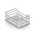 Cestello colonna estraibile 44x41,2cm Inoxa 1852W50 fondo bianco e cesto cromo