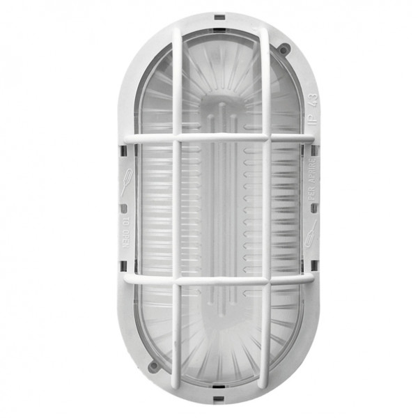 Plafoniera da esterni bianca E27 Taormina IP43 42 W T/E1031/B