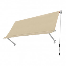 Tenda da sole senza cassone beige 250x250 cm