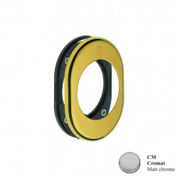 Bocchetta ovale per serrature blindate Colombo PB01CM
