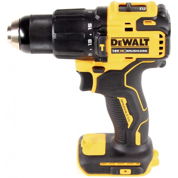 Dewalt trapano avvitatore a percussione a batteria DCD709D2T 18 V 2 Ah