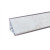 Alzatina top cucina in alluminio 45° 4 mt porfido chiaro (0375)