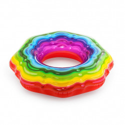 Gonfiabile salvagente ciambella arcobaleno jelly...