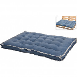 Cuscino per seduta divano pallet 80 x 120 cm blu