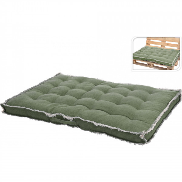 Cuscino per seduta divano pallet 80 x 120 cm verde